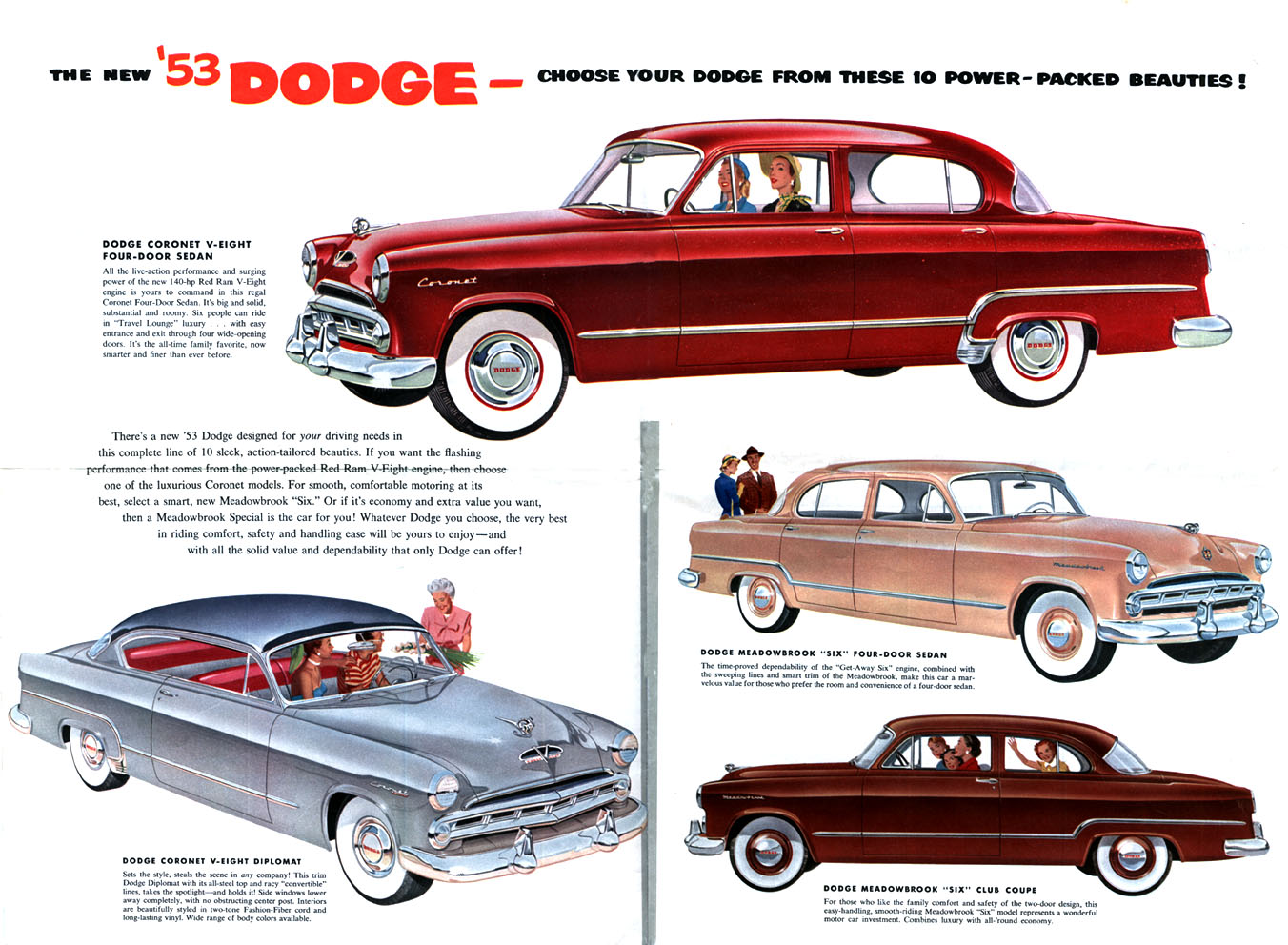 1953 Dodge Car Brochure Page 5
